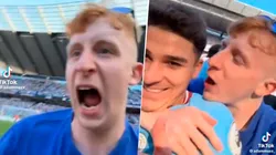 El video viral de Julián Álvarez en los festejos en Manchester.