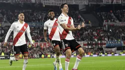 El festejo de Ignacio Fernández para el 2-1 de River.