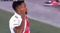 El festejo de Miguel Borja.