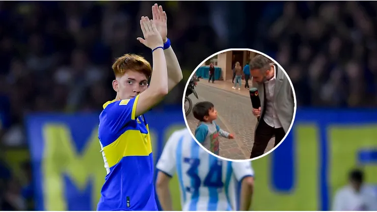 Cristian Díaz cumplió el sueño de conocer a Valentín Barco