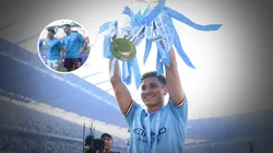 VIDEO | No se vio: el empujón de Ederson a Julián Álvarez en los festejos del Manchester City