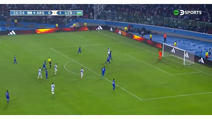 VIDEO | Argentina se recuperó rápido: Véliz empató el partido contra Uzbekistan