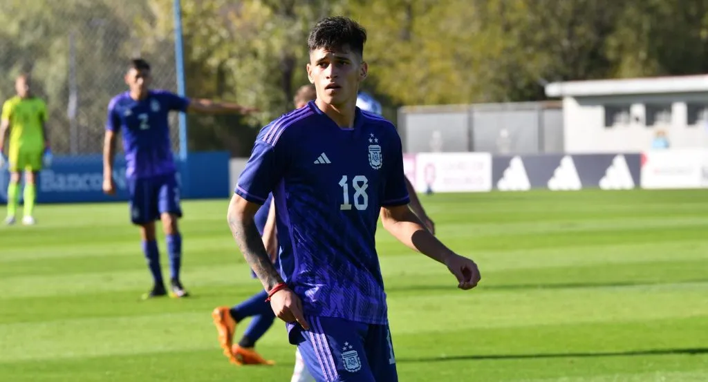 Brian Aguirre en la sub 20 de la Selección Argentina
