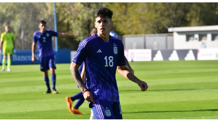 Brian Aguirre en la sub 20 de la Selección Argentina