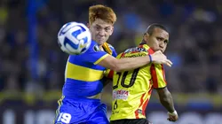 Marca Almirón: la inédita posición que ocupó Barco en la práctica de Boca