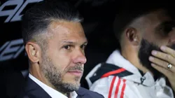 ROSARIO, ARGENTINA - APRIL 16: Head coach of River Plate Martin Demichelis looks on prior a Liga Profesional 2023 match between Newell's Old Boys and River Plate at Marcelo Bielsa Stadium on April 16, 2023 in Rosario, Argentina. (Photo by Marcos Brindicci/Getty Images)