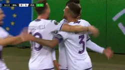 El festejo de Nicolás González.