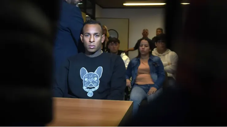 Sebastián Villa durante el proceso judicial.