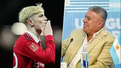 La sorpresiva revelación de Tapia sobre Garnacho: "Se la pasa..."