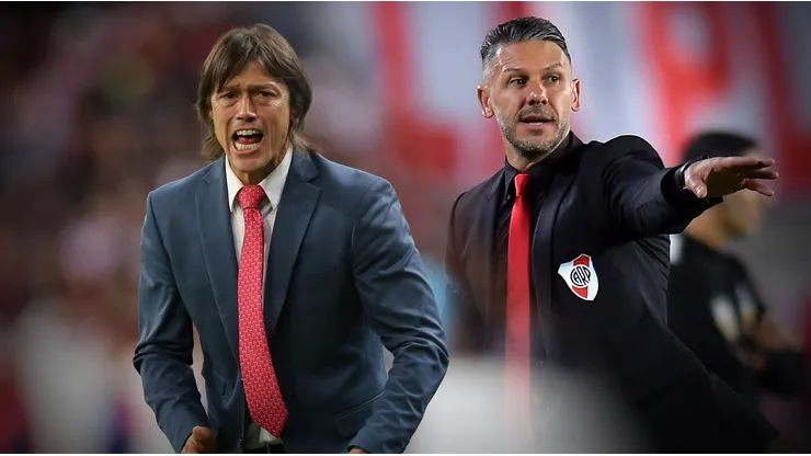 Matías Almeyda y Martín Demichelis
