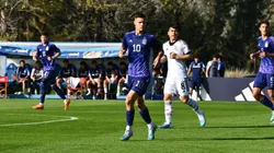 Valentín Carboni en acción ante Japón.