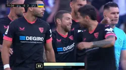 El festejo del volante argentino.