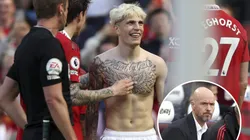 Picante: el DT de Manchester United disparó contra Alejandro Garnacho