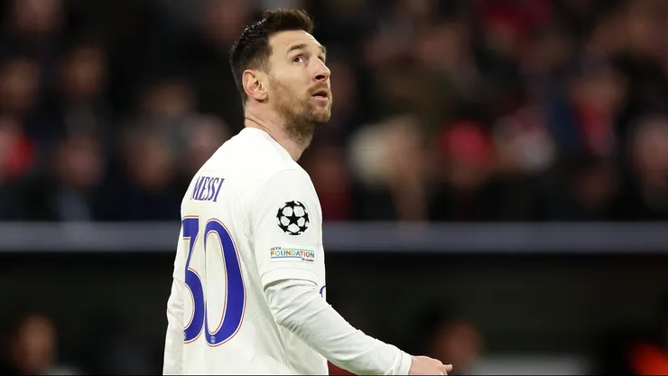 Messi jugando su última edición de la Champions League.