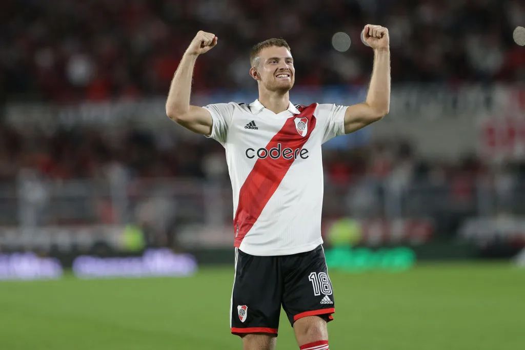 Lucas Beltrán, muy picante contra Boca. (Foto: Getty)