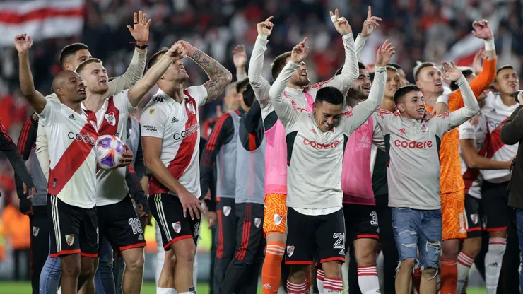Los jugadores de River tras el Superclásico.