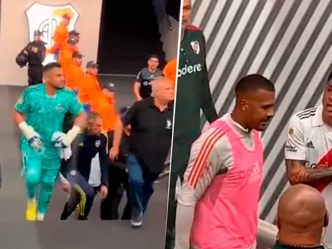 VIDEO | El tenso cruce entre Chiquito Romero y Enzo Pérez camino al vestuario tras el River-Boca