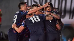 El festejo de los jugadores de Talleres de Córdoba.