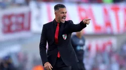 Martín Demichelis durante el Superclásico.