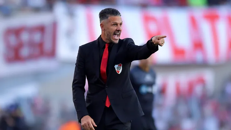 Martín Demichelis durante el Superclásico.