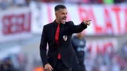 Martín Demichelis durante el Superclásico de este domingo.