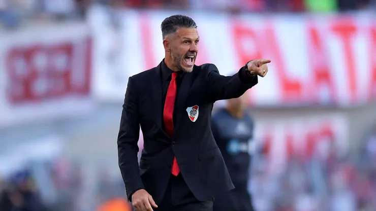 Martín Demichelis durante el Superclásico de este domingo.