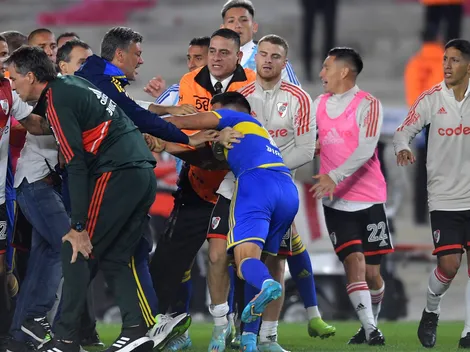VIDEO VIRAL | En pleno tumulto del Superclásico, un miembro del CT de River sufrió una insólita lesión