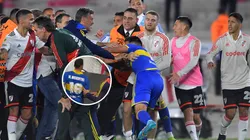 La furia de Merentiel tras su expulsión en el Superclásico.