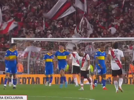 VIDEO | El polémico gesto de Palavecino que generó el escándalo en el River-Boca