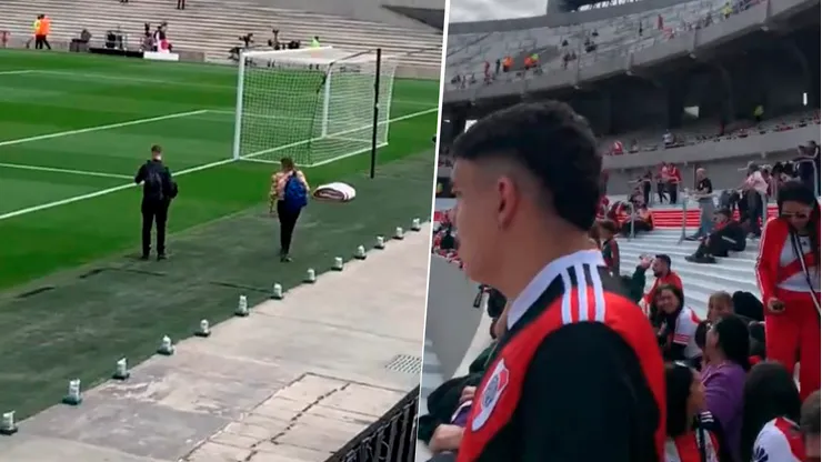 Así fue el ingreso de la periodista de TNT Sports a la cancha de River.