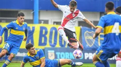 Claudio Echeverri en acción.