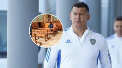 El DT de Boca sorprendió a todos con una imagen viral en redes sociales.