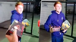 El insólito regalo que le hicieron a Barco tras ser figura ante Colo-Colo