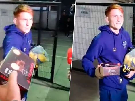 El insólito regalo que le hicieron a Barco tras ser figura ante Colo-Colo