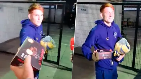 El insólito regalo que le hicieron a Barco tras ser figura ante Colo-Colo