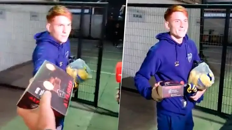 El insólito regalo que le hicieron a Barco tras ser figura ante Colo-Colo