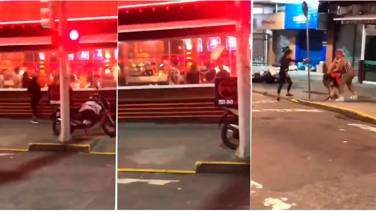 VIDEO | Fuertes imágenes: hinchas de River fueron emboscados por los del Fluminense en un bar de Río