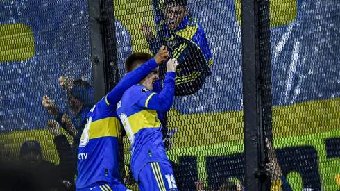 El alocado festejo de Barco en el segundo de Boca.