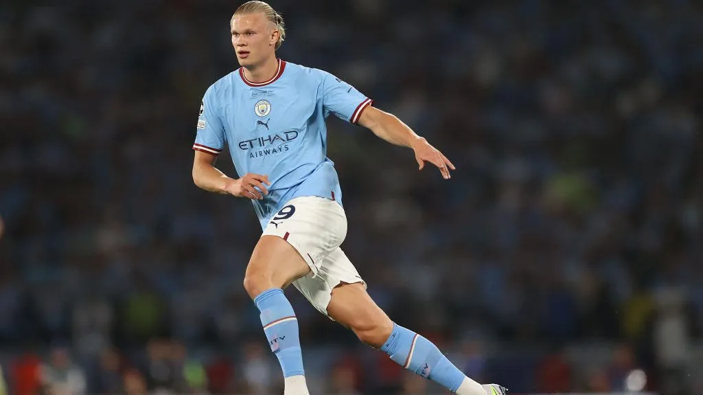 Erling Haaland no saldrá por menos de 200 millones (Photo by Michael Steele/Getty Images)