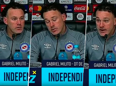 VIDEO | Así se enteró Milito que le expulsaron a un jugador: "Sufrirá las consecuencias"