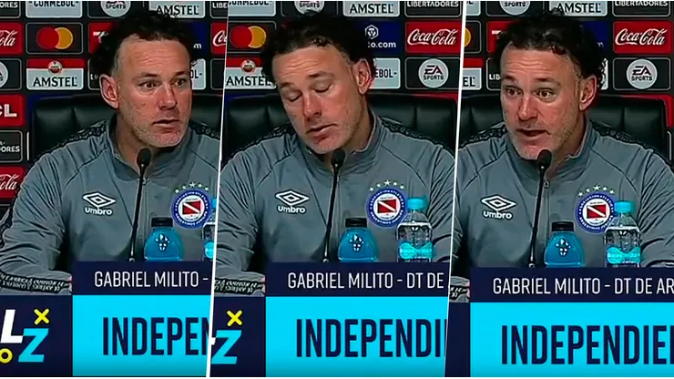 VIDEO | Así se enteró Milito que le expulsaron a un jugador: "Sufrirá las consecuencias"