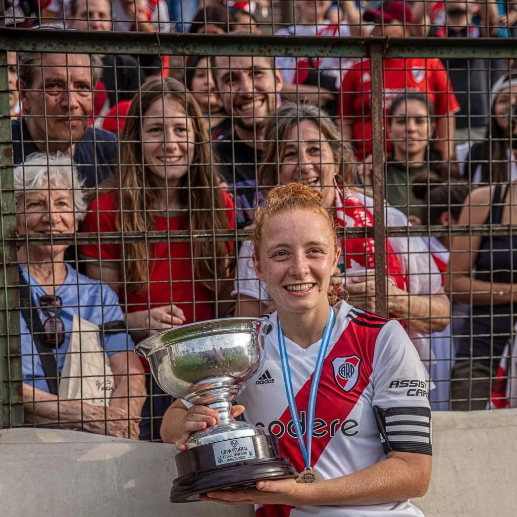La Copa Federal, su último título en el club. PRENSA RIVER.