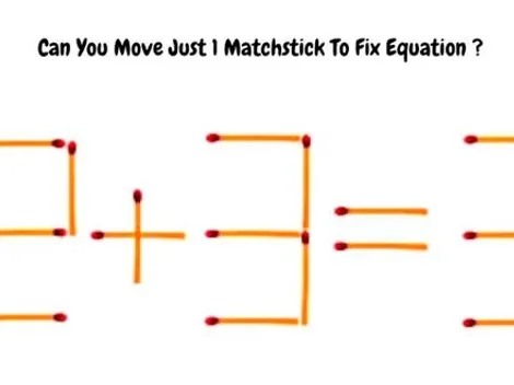 ¡ERROR DE CÁLCULO! Resuélvelo moviendo UN SOLO FÓSFORO