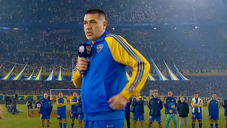 VIDEO | Riquelme sorprendió a todos cantando en la Bombonera: "Que de la mano..."