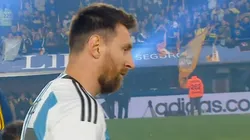 Lionel Andrés Messi en la Bombonera.