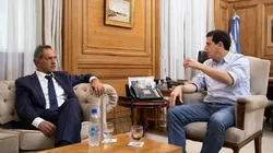 Wado de Pedro y Daniel Scioli.