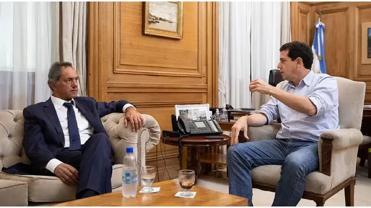 Wado de Pedro y Daniel Scioli.