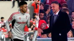 Es viral: el tierno gesto de Demichelis con el Diablito Echeverri que no se vio en el partido