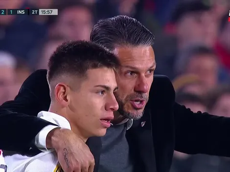 VIDEO | La reacción de los hinchas de River ante el debut del Diablito Echeverri