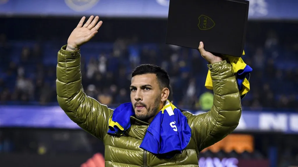 Paredes en un homenaje que le rindió Boca